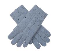 Women’s Cable Knit Gloves with Marl Yarn - Cornflower Blue / ONE