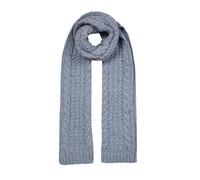 Women’s Cable Knit Scarf with Marl Yarn - Cornflower Blue / ONE