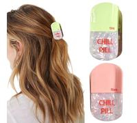 Women’S Cartoon Capsule Acetate Claw Clips - 2-Pack, Strong Hold, And Green, Perfect For Every Hair Type