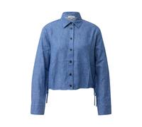 Women’s Casual Linen Blend Jacket with Shirt Collar and Button Placket s.Oliver Bleu 48