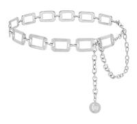 Women’s Chunky Metal Chain Belt - Statement Belly Link Waist Belt for Outfit Styling