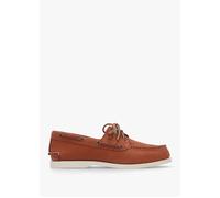 Women’s Classic Rust Nubuck Leather Boat Shoes - Tan Suede / 6