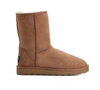 Women’s Classic Sheepskin Boots - Sheepskin Lining Soft Suede Upper - Cosy Wool Interior, Lightweight EVA Sole - Classic Mid-Length Winter Boot for Everyday Comfort & Warm Wear - Chestnut/UK 5