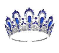 Women’S Crystal Feather Round Crown A Royal Queen Rhinestone Diadem Hair Accessory For Pageant Winners And Fantasy Photoshoots