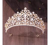 Women’S Elegant Bridal Tiara With AB Drop Rhinestones A Luxury Crystal Crown For Special Event Hair Accessories