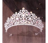 Women’S Elegant Bridal Tiara With AB Drop Rhinestones A Luxury Crystal Crown For Special Event Hair Accessories