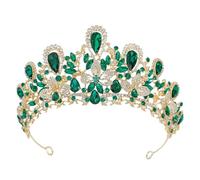 Women’S Elegant Pink Crystal Crown With A Water Drop Flower Motif A Luxury Tiara Hair Accessory For Brides And Princesses