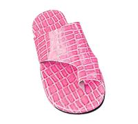 Women‘s Europe and The States Style Foreign Trade Large Size Set Toe Flat Bottom One Word Slippers Border Stone Pattern Open Toe Beach Sandals Slipper Womens Slippers Boots Size 9 (Hot Pink, 5.5)