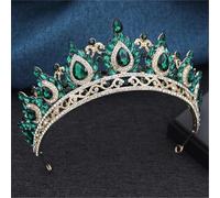 Women’S Exquisite Vintage Red Royal Queen Tiara A Princess Headdress Crown For A Wedding Dress And Prom Hair Jewelry