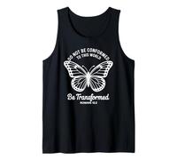 Women’s Faith Romans 12:2 Butterfly Daily Encouragement Tank Top
