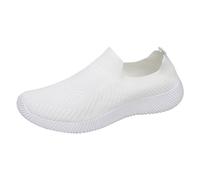 Women‘s Fashion Cusual Sneakers Ladies Breathable with Memory Foam Lightweight Comfortable Wedge Waterproof Rain Boots Air Cushion Arch Support Running Shoes Jogging Teens White