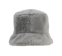 Women’s Faux Fur Bucket Hat - Dove Grey / One
