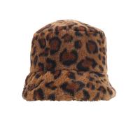 Women’s Faux Fur Bucket Hat - Tan Animal / One