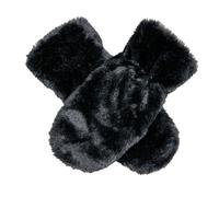 Women’s Faux Fur Mittens - Black / One