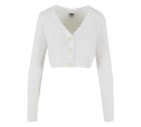 Urban Classics Cropped Feather Cardigan White L Woman