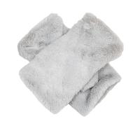 Women’s Fingerless Faux Fur Mittens - Dove / One