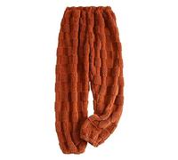 Women’s Fleece Pyjama Bottoms Solid Color Classic Flannel Warm Pyjama Loose Fit Straight Legs Pyjamas Women Casual Loungewear Baggy Soft Comfortable Pj Bottoms Thick Warm Loungewear Trousers