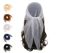 Women’s Glitter Decor Head Scarf - Rhinestone Sparkle Hair, 31.5 Inch Sequin Wrap (3)