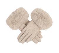 Women’s Gloves with Faux Fur Cuffs