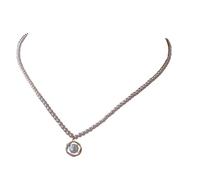 Women’S Gold Pearl Pendant Necklace With Silver-Gold Contrast, 17.72 In Chain, Presented In Classic Black Box