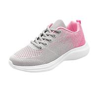 Women’S Gradient Fashion Trainers Flat Comfortable Running Shoes Pink