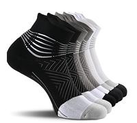 Women’s Graduated Compression Socks, Running Ankle Support Socks, Coolmax Running Compression Absorbent Sports Socks with Cushion for Plantar Fasciitis, XL