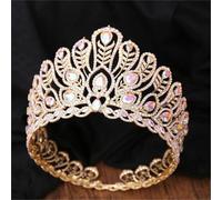 Women’S Grand Diadem Resilience Crown A Royal Queen Headdress Hair Accessory For Pageant Winners And Formal Wedding Dress Attire