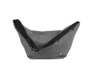 Women’s half-moon shoulder bag La Cerise sur le Gâteau Basile Noir 53x28x12 cm