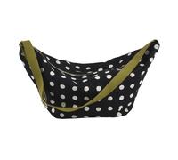 Women’s half-moon shoulder bag La Cerise sur le Gâteau Mia Noir 53x28x12 cm