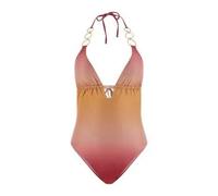 Women’s halter neck one-piece swimsuit Guess Iris Marron L