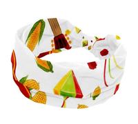Women’s Headbands Guitar Elastic Wide Turban Headband, Soft Head Bands, Non Slip Hairband for Yoga, Workout, Sport, Running