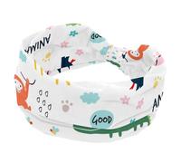 Women’s Headbands the Jungle Wild Animals Elastic Wide Headband Non-Slip Hairband Moisture-Wicking Workout Head Band for Yoga, Gym, Running, Fitness, Sport
