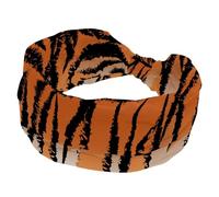 Women’s Headbands Wild Tiger Stripe Elastic Wide Headband Non-Slip Hairband Moisture-Wicking Workout Head Band for Yoga, Gym, Running, Fitness, Sport
