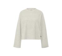 Women’s Heathered Plush Ribbed Pullover QS Beige XS
