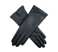 Women’s Heritage Touchscreen Cashmere-Lined Leather Gloves - NAVY / 8