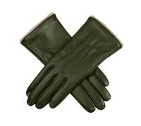 Women’s Heritage Touchscreen Handsewn Three-Point Wool-Lined Leather Gloves - SAGE (BEIGE) / L