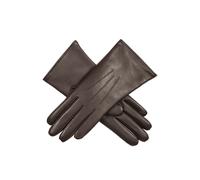 Women’s Heritage Touchscreen Three-Point Fur-Lined Leather Gloves - Mocca / 8