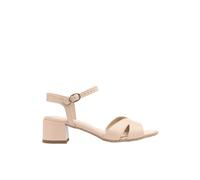 Women’s High-Quality Leather Heeled Sandals Ryłko Gracie Beige 38
