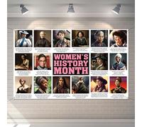 Women’s History Month Bulletin Board Decorations Photo Booth Backdrop International Women’s Day Poster Inspirational School Classroom Office Wall Decor