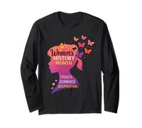 Women’s History Month Strength Courage Inspiration Long Sleeve T-Shirt