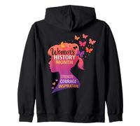 Women’s History Month Strength Courage Inspiration Zip Hoodie
