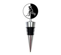 Women’s Hockey Wine Bottle Stopper | Female Field Hockey Gift | Monochrome Hobbies Collection | Unique Sports Present for Players & Fans | Handmade in The UK | Airtight Wine Seal