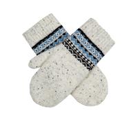Women’s Jacquard Fair Isle Knitted Mittens - Winter White / One