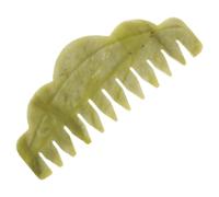 Women’s Jade Scalp Massage Comb for Relaxation and Care | Green Finish, Compact Lightweight Design, Unique Shape, Helps Reduce Static and Ease Head Fatigue
