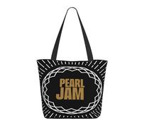 Women’s Jam Music Rock Band Pearl Tote Bag Reusable Travel & Grocery Shoulder Bag Essential for Daily Commute & Work