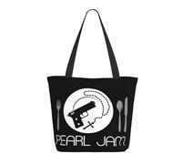 Women’s Jam Music Rock Band Pearl Tote Bag Reusable Travel & Grocery Shoulder Bag Essential for Daily Commute & Work