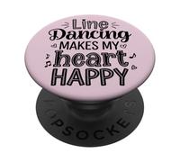Women’s Joyful Line Dance Quote PopSockets Adhesive PopGrip