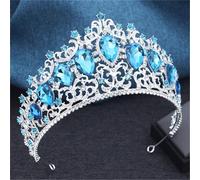 Women’S Large Crystal Bridal Tiara In Multiple Colors An Elegant AB Hair Crown For Wedding Pageant And Romantic