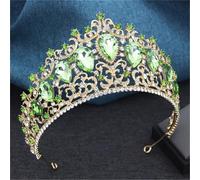 Women’S Large Crystal Bridal Tiara In Multiple Colors An Elegant AB Hair Crown For Wedding Pageant And Romantic