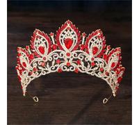 Women’S Large Pink Crystal Rhinestone Tiara Crown A Glamorous Princess Diadem For Wedding Pageant Or Party Dress